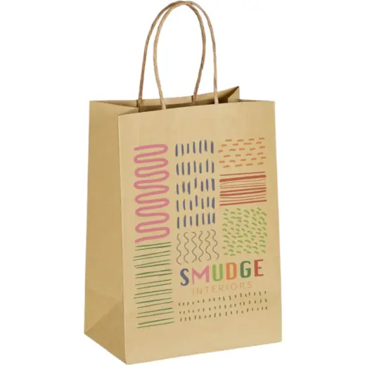 Ecological Digital Print Mini Paper Gift Bag 150gsm Branded
